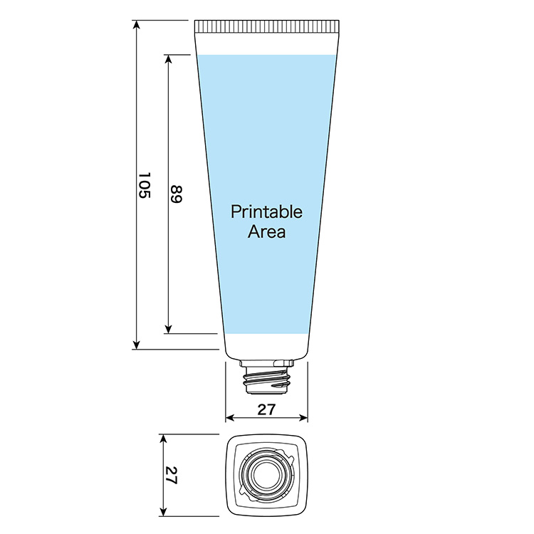 30mm dia. Square Tube-56.5