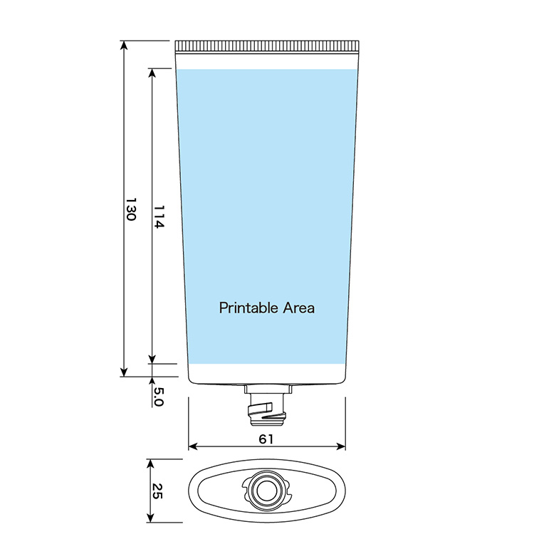T-45φオーバルワンタッチチューブ-134.5