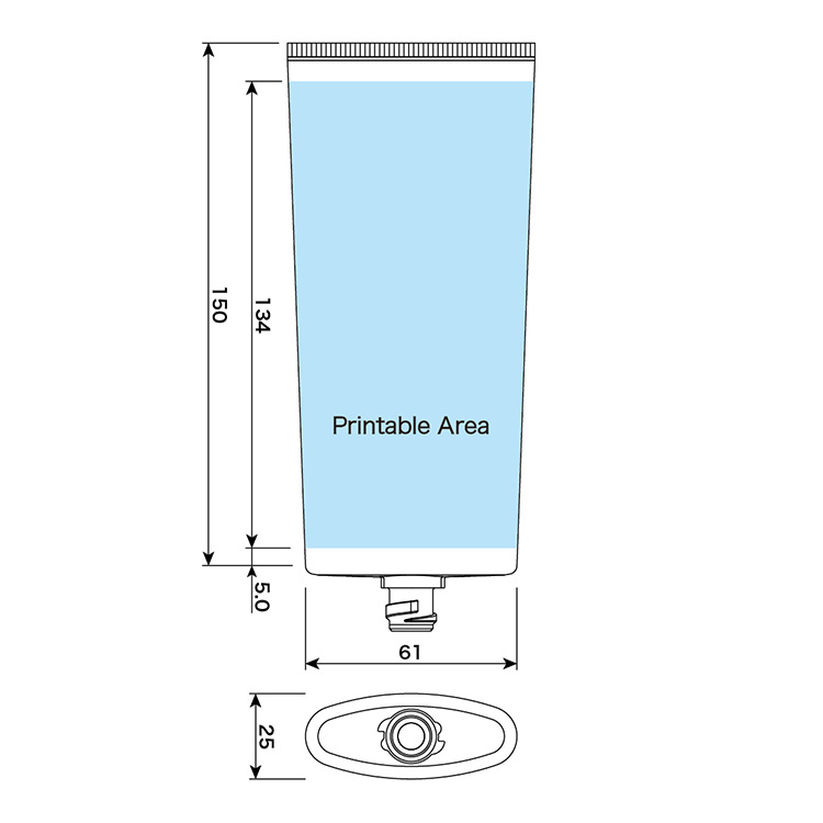 T-45φオーバルワンタッチチューブ-166.1