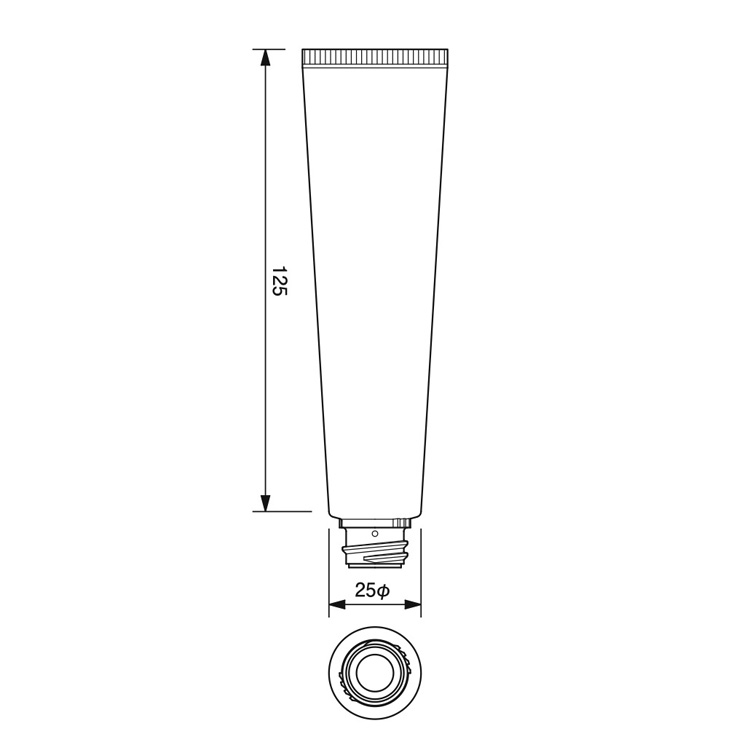 25φエアレスポンプチューブ-49.8