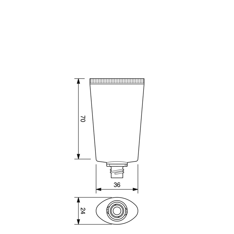 TN-30mm dia. Oval Tube-30.7