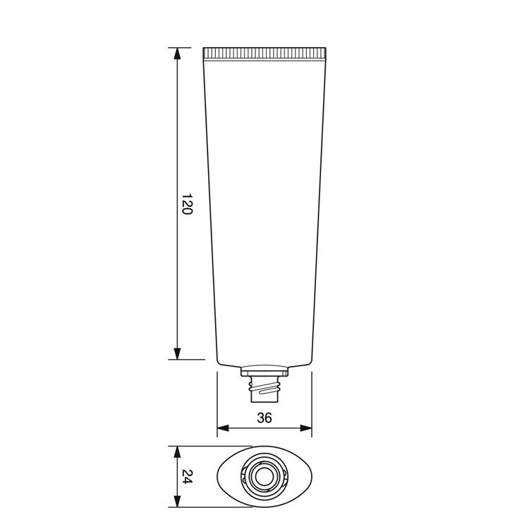 TN-30mm dia. Oval Tube-63