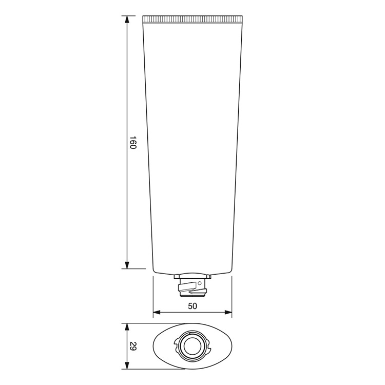 40φオーバルワンタッチチューブ-160.3