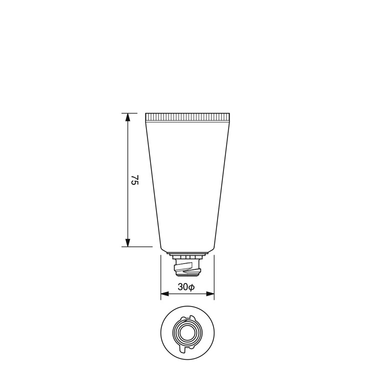 30mm dia. Flip-top Cap Tube  -35.1