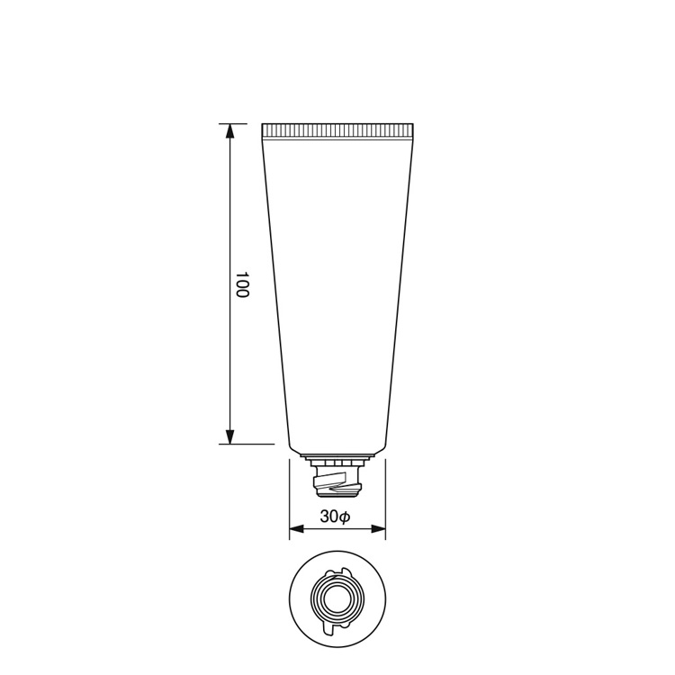 30mm dia. Flip-top Cap Tube  -51.8