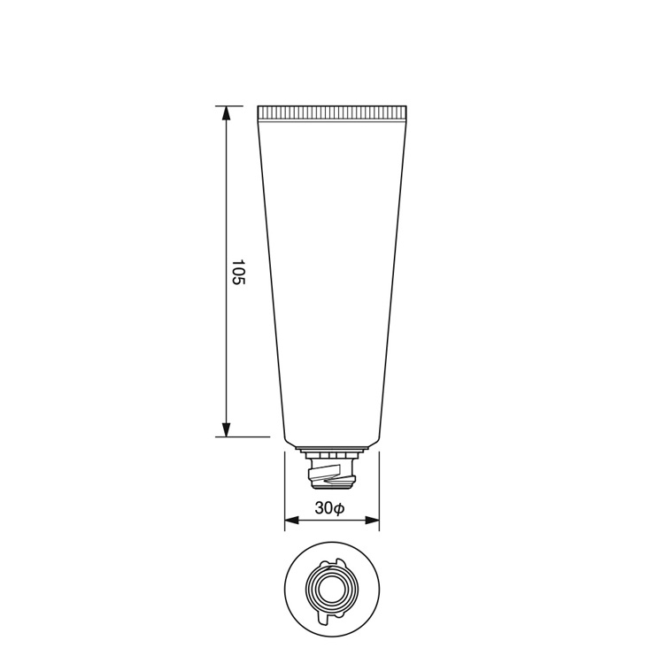 30mm dia. Flip-top Cap Tube  -54.6