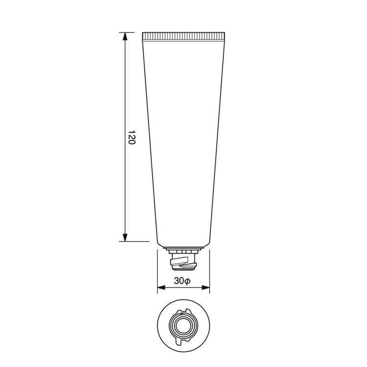 30mm dia. Flip-top Cap Tube  -66.3