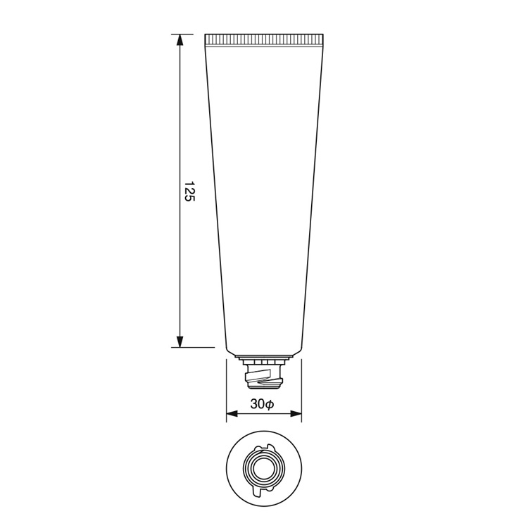 30mm dia. Flip-top Cap Tube  -67.8