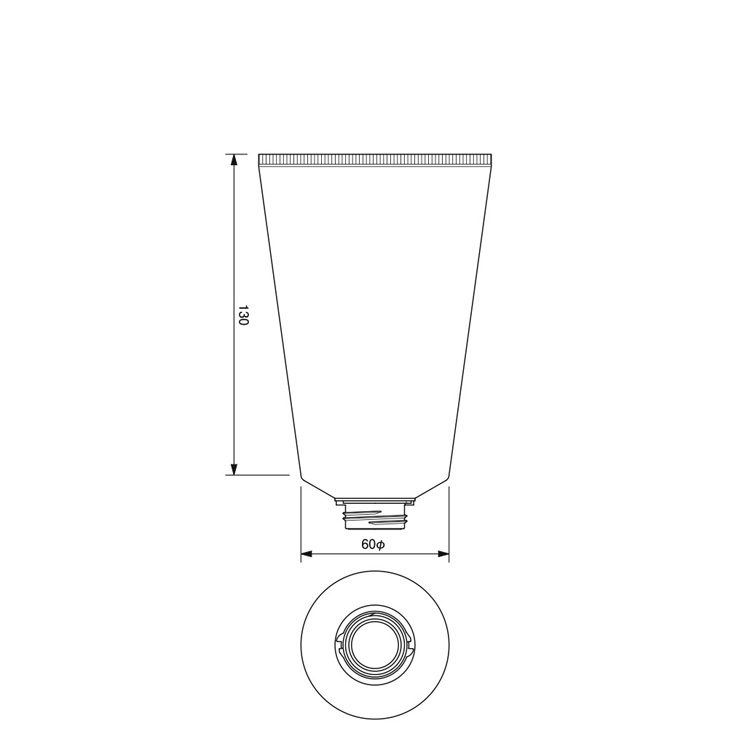 60mm dia. Tube  -252.2