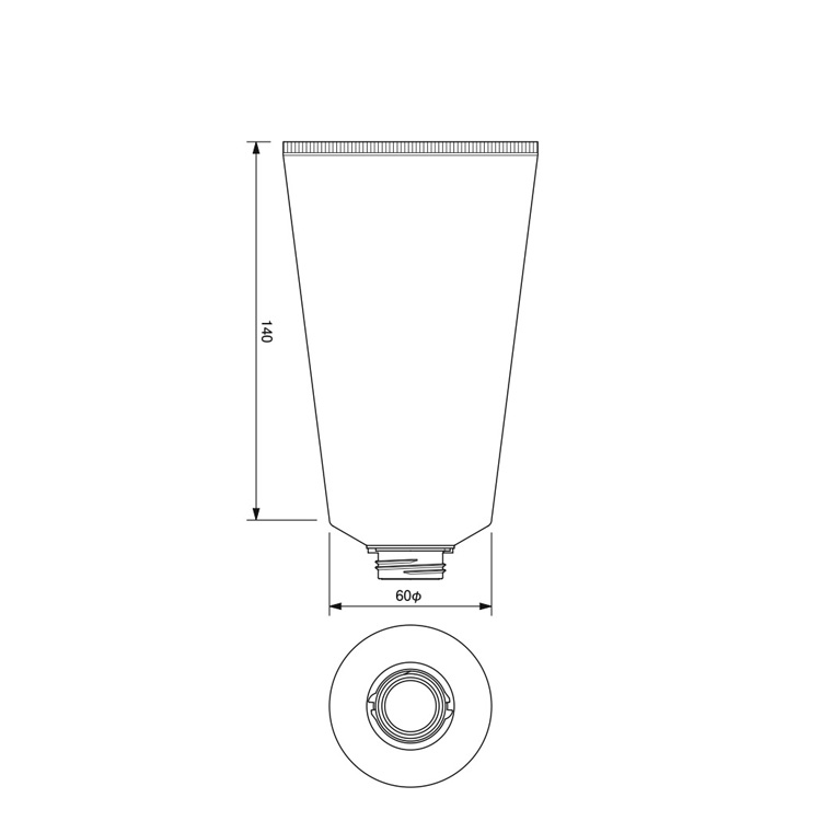 60mm dia. Tube  -282.9