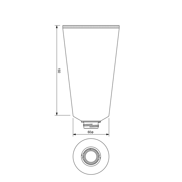 60mm dia. Tube  -301.9