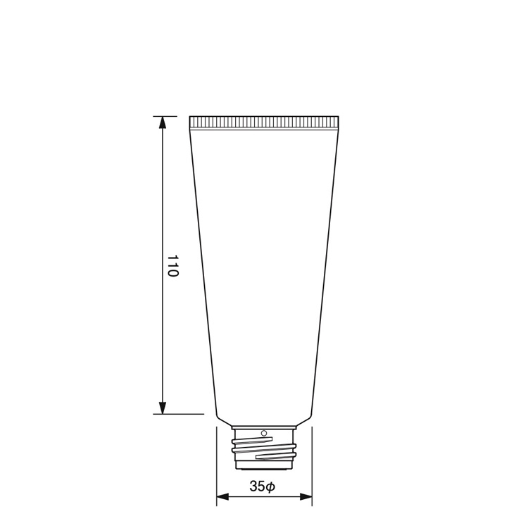 35mm dia. P-Tube (for 24/410 Accessories)-79.3