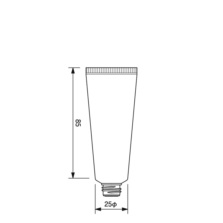 25mm dia. Tube -30.9