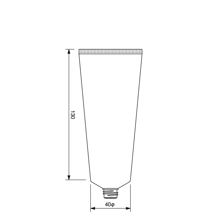 40mm dia. Tube  -124.6