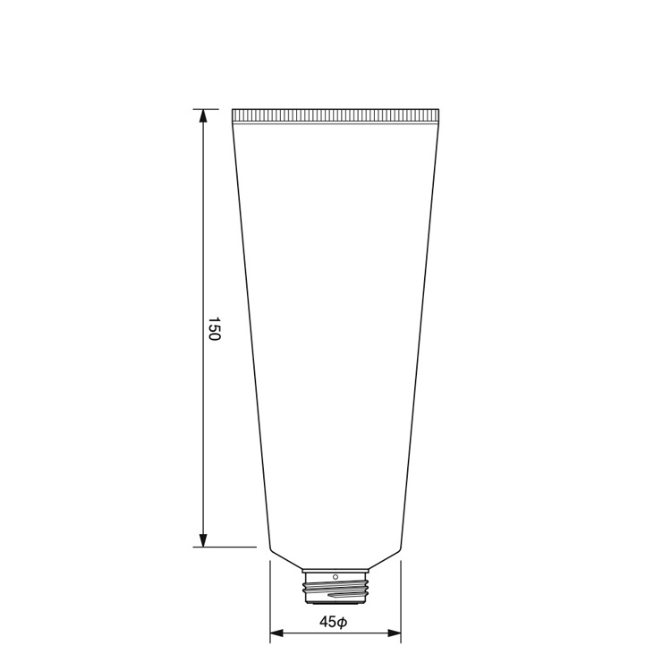 45mm dia. Tube  -184.3