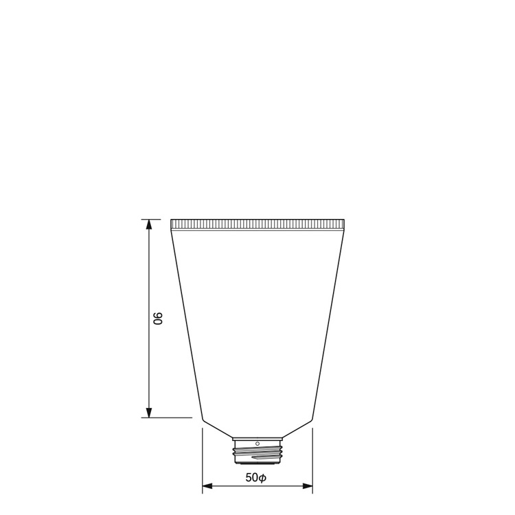 50mm dia. Tube  -118.4