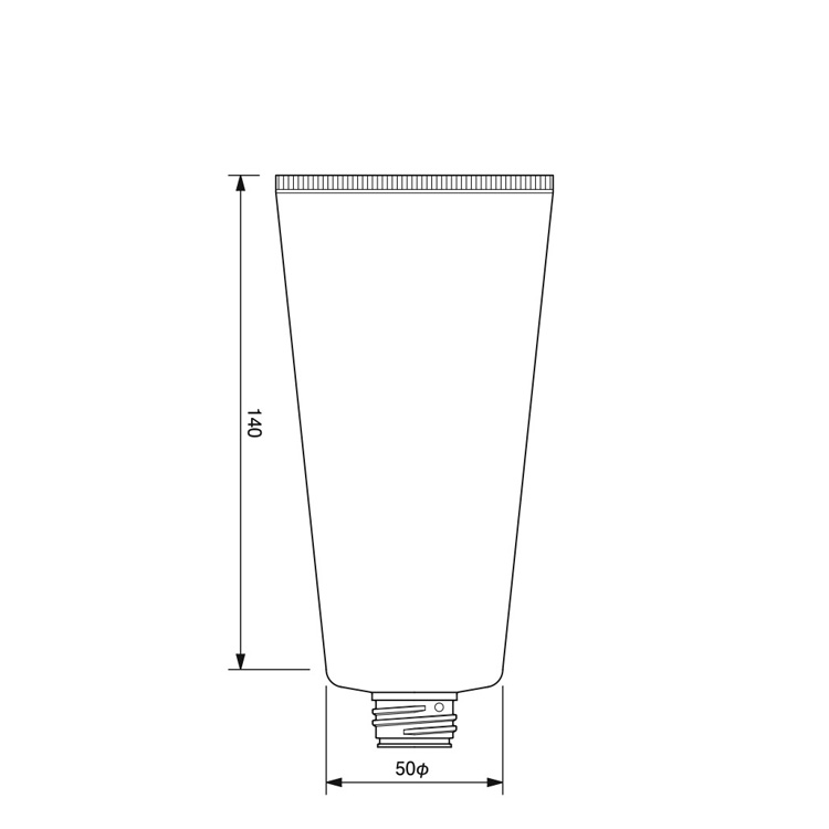 50mm dia. P-Tube (for 24/410 Inner-ring Accessories)-262.8