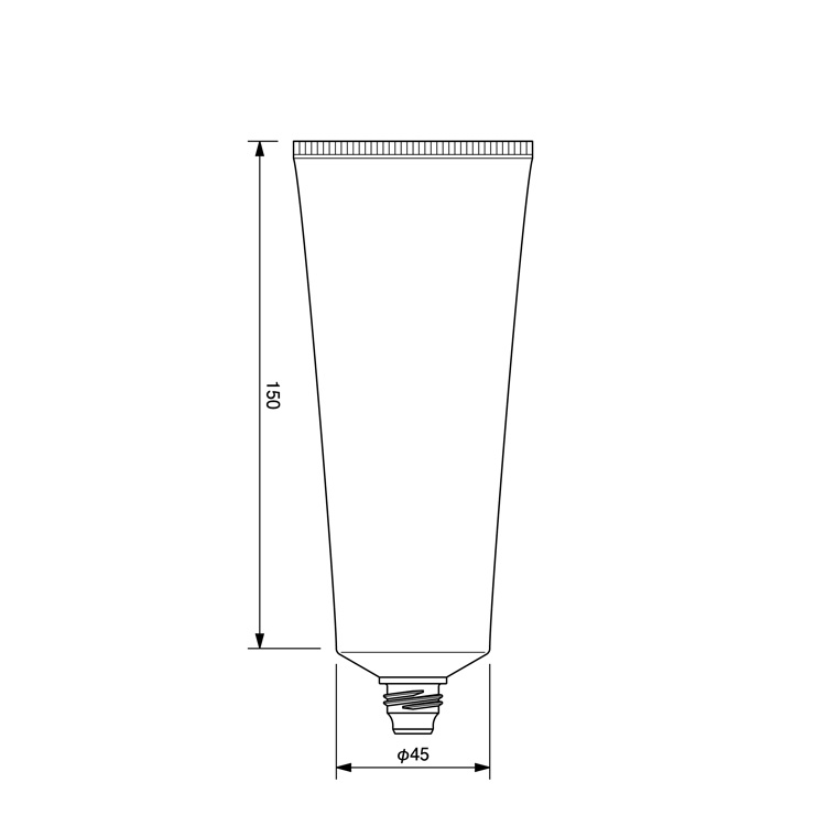 45mm dia. Nozzle Tube-184.3