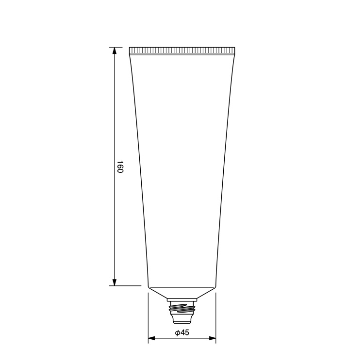 45mm dia. Nozzle Tube-204.3