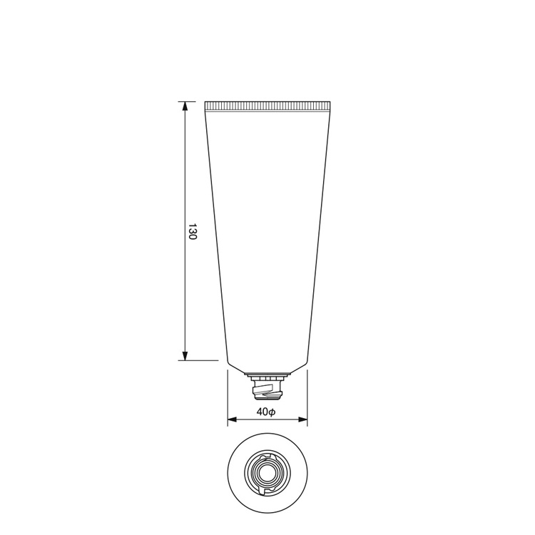 40mm dia. Flip-top Cap Tube II -124.6