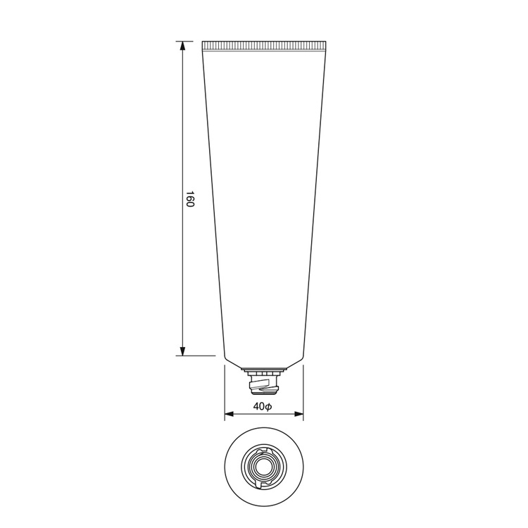 40mm dia. Flip-top Cap Tube II -159.1